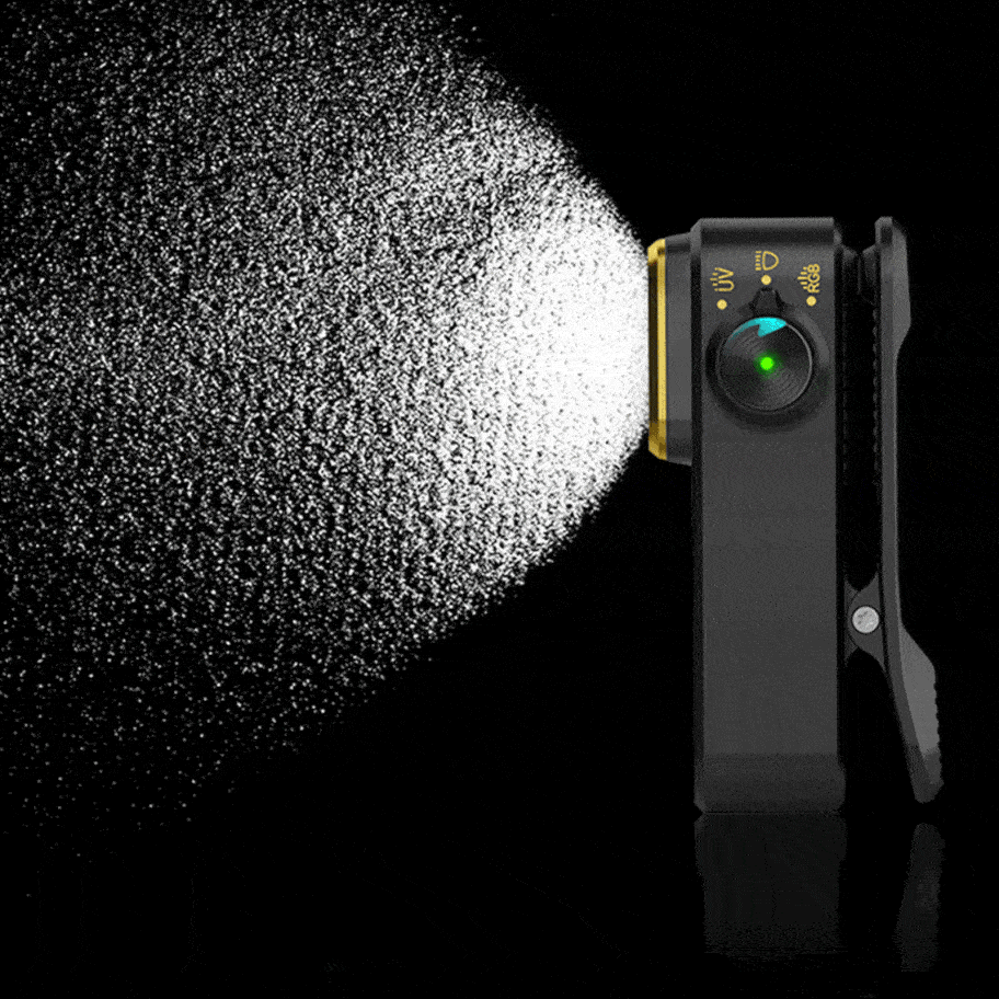 Olight Oclip Pro S – Lampe clip tactique 600 lumens rechargeable avec éclairage RVB et UV