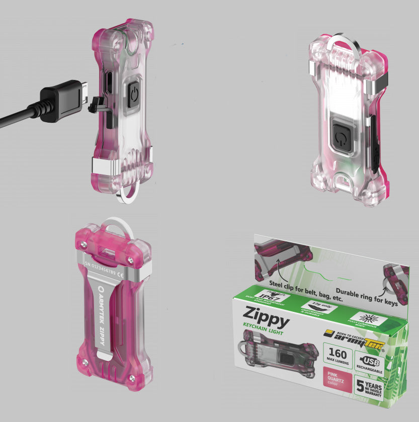 Lampe Torche Armytek Zippy - Ultra légère et rechargeable - 200 Lumens