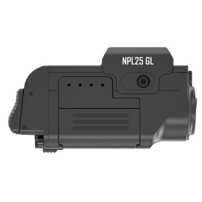 Lampe rechargeable pour arme Nitecore NPL25GL - 900 Lumens et laser vert  NYCTALOPE  