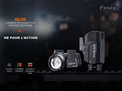 Lampe tactique pour arme – Fenix GL06 – 600 Lumens  NYCTALOPE  