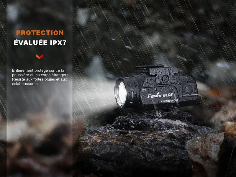 Lampe tactique pour arme – Fenix GL06 – 600 Lumens  NYCTALOPE  