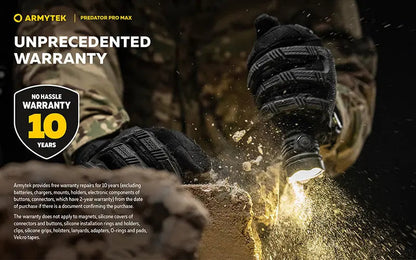 Lampe torche Armytek Predator Pro Max 3000 Lumens - Batterie 21700 Li-Ion 5000mAh  NYCTALOPE  