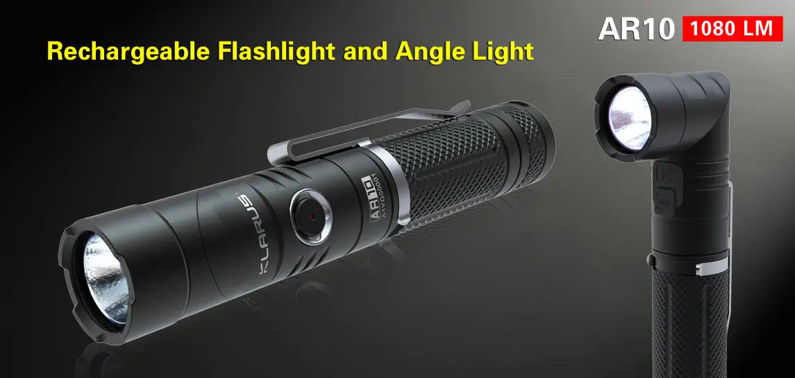 Lampe torche Klarus AR10 – 1080 Lumens - NYCTALOPE