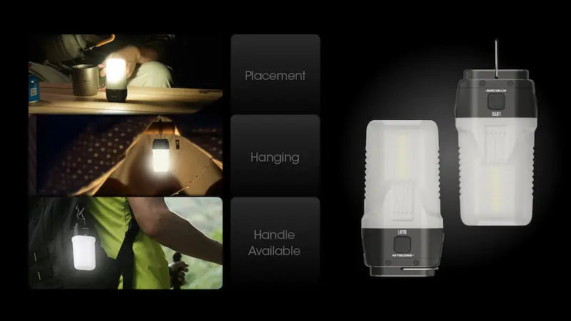 Lampe torche + Lanterne Nitecore LR70 – 3000 Lumens – Fonction PowerBank 10000mAh  NYCTALOPE  