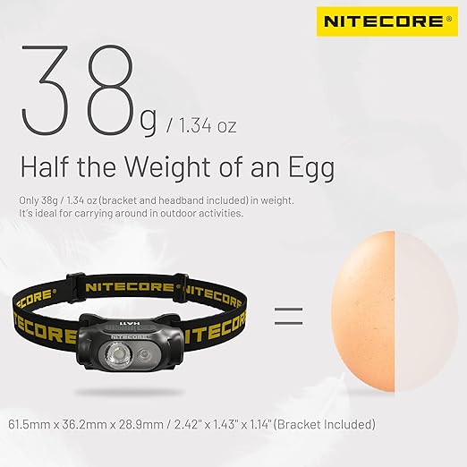 Lampe Frontale Nitecore HA11 – 240 Lumens – Lumière rouge  NYCTALOPE  