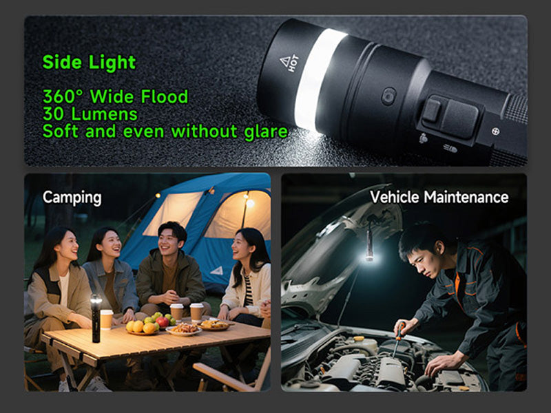 Lampe Torche Nextorch C61 3500 Lumens - Double Faisceau - Variation Continue - Rechargeable USB-C  NYCTALOPE  