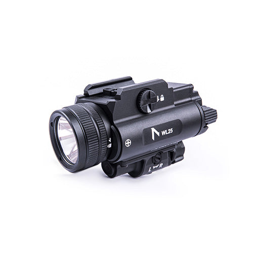 Lampe arme de poing Nextorch WL25 - 1200 Lumens - Laser Vert Intégré - Compatible Multi-Rails  NYCTALOPE  