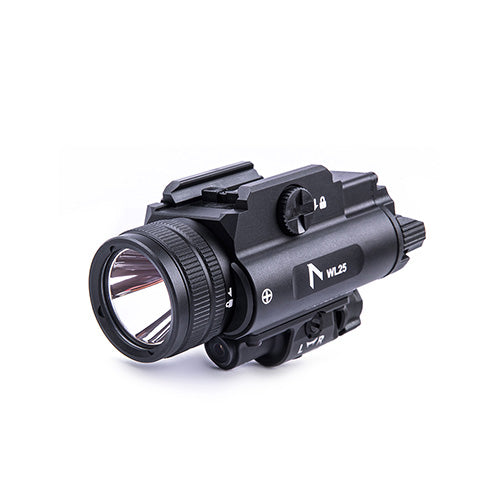 Lampe arme de poing Nextorch WL25 - 1200 Lumens - Laser Vert Intégré - Compatible Multi-Rails  NYCTALOPE  
