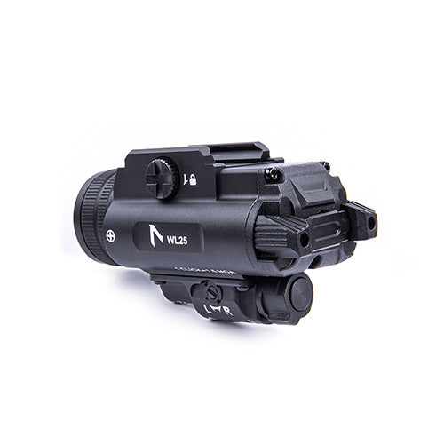 Lampe arme de poing Nextorch WL25 - 1200 Lumens - Laser Vert Intégré - Compatible Multi-Rails  NYCTALOPE  