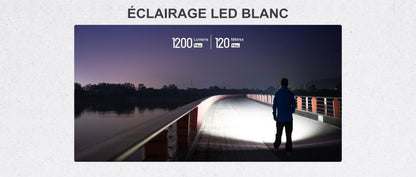 Lampe Torche Olight SEEKER 4 Mini Titane - 1200 Lumens - Edition Limitée  NYCTALOPE  