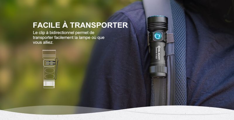 Lampe Torche Olight SEEKER 4 Mini Titane - 1200 Lumens - Edition Limitée  NYCTALOPE  