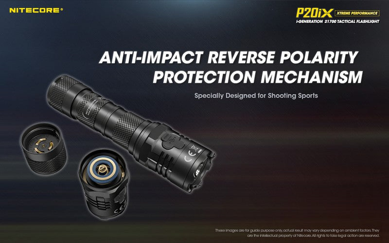 Lampe Torche Nitecore P20ix - 4000 Lumens rechargeable USB-C  NYCTALOPE  