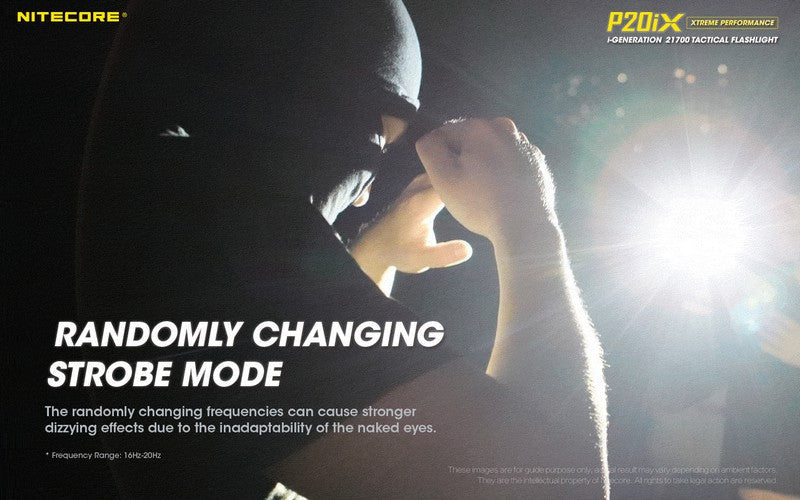 Lampe Torche Nitecore P20ix - 4000 Lumens rechargeable USB-C  NYCTALOPE  
