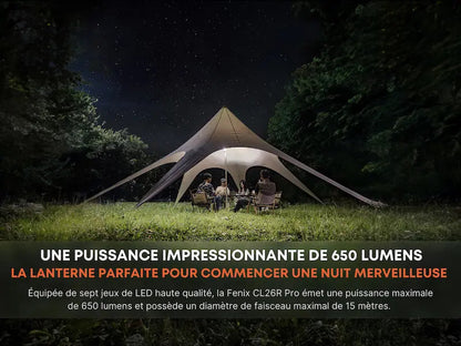 Lanterne Fenix CL26R PRO - 650 Lumens - Rechargeable - White  NYCTALOPE  