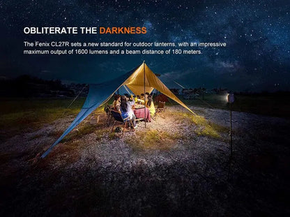 Lanterne Fenix CL27R - 1600 Lumens - lampe multifonctions rechargeable USB-C  NYCTALOPE  