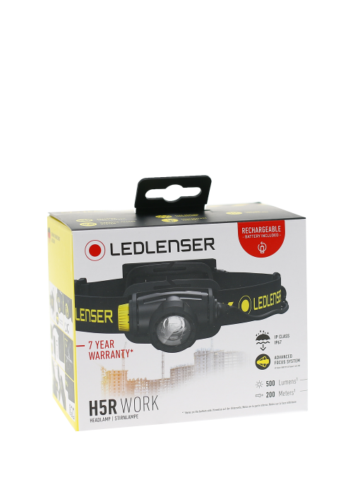 Lampe Frontale LEDLENSER H5R Work – 500 Lumens – Rechargeable  NYCTALOPE  