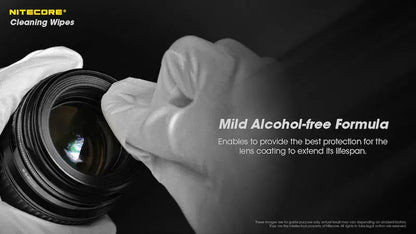 Lingette Nettoyante Nitecore NC-CK008 – Sans alcool et toutes surfaces – 60 pièces  NYCTALOPE  