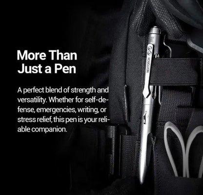 Nextorch NP11 Ti - Stylo tactique de sécurité avec brise vitre - Titane - NYCTALOPE