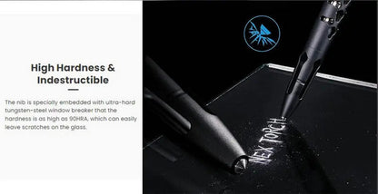 Nextorch NP20 - Stylo tactique de sécurité avec brise vitre - Noir  NYCTALOPE  