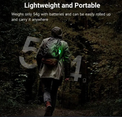 Nextorch UT51C - Bracelet d'avertissement orange vert bleu clignotant - rechargeable USB-C - NYCTALOPE