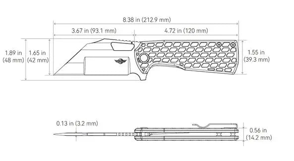 Olight Heron L1 - Couteau Pliant Tactique - Oknife  NYCTALOPE  
