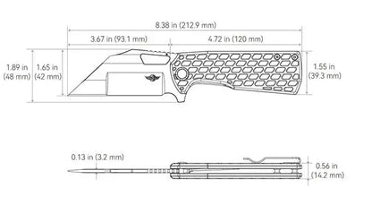 Olight Heron L1 - Couteau Pliant Tactique - Oknife  NYCTALOPE  