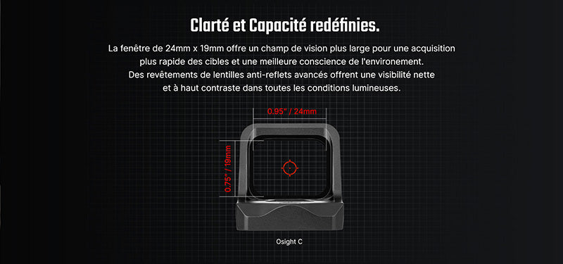 Olight Osight C – optique à viseur point rouge haute performance  NYCTALOPE  