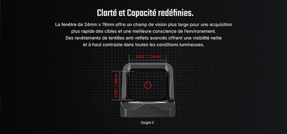 Olight Osight C – optique à viseur point rouge haute performance  NYCTALOPE  