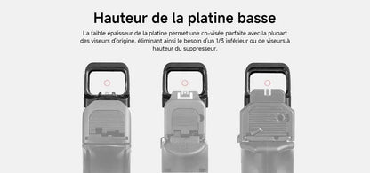Olight Osight S | Viseur point rouge de 2 MOA et cercle de 32 MOA - NYCTALOPE