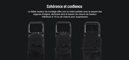 Olight Osight SE - Optique fermée à point rouge avec empreinte RMSc et batterie remplaçable - NYCTALOPE