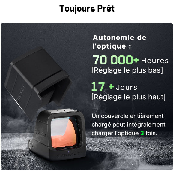 Olight Osight | Viseur point rouge 3MOA rechargeable  NYCTALOPE  
