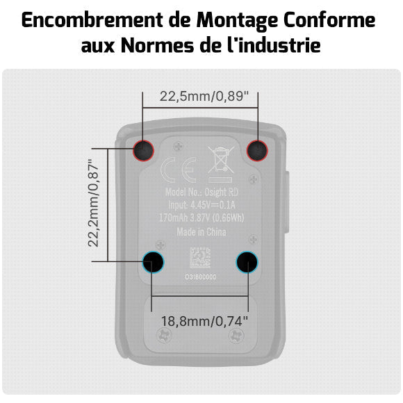 Olight Osight | Viseur point rouge 3MOA rechargeable  NYCTALOPE  