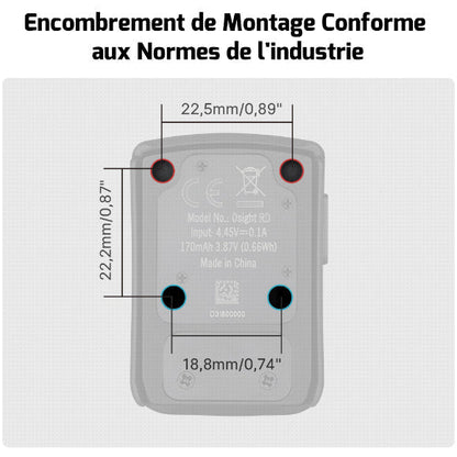 Olight Osight | Viseur point rouge 3MOA rechargeable  NYCTALOPE  