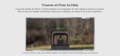 Olight Osight | Viseur point rouge 3MOA rechargeable  NYCTALOPE  