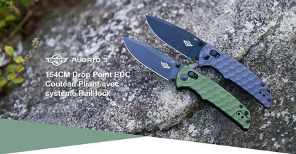 Olight Rubato 3 - Couteau de camping avec rail-lock - Oknife  NYCTALOPE  