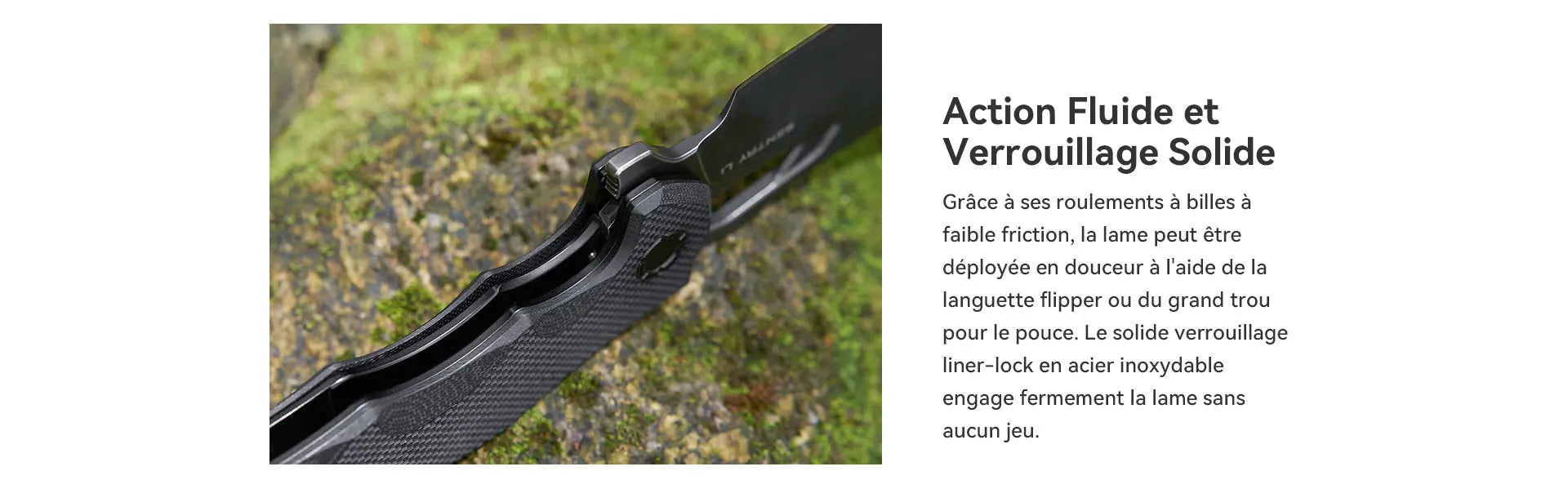 Olight Sentry L1 - Couteau de Poche Pliant de Type Cleaver - Oknife  NYCTALOPE  
