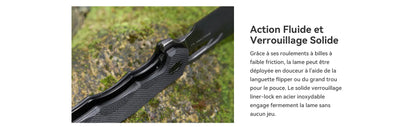 Olight Sentry L1 - Couteau de Poche Pliant de Type Cleaver - Oknife  NYCTALOPE  