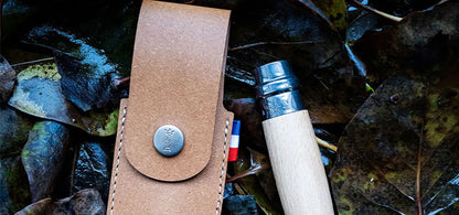 Étui simple Opinel pour couteaux de poche N°07, N°08, N°09, Effilés 8 et 10.  NYCTALOPE  