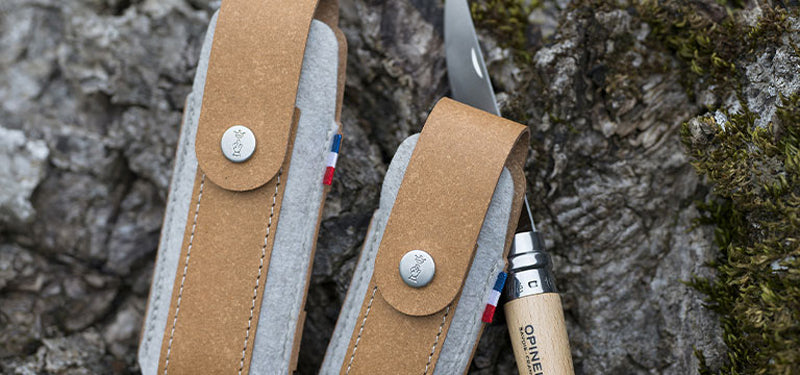 Étui simple Opinel pour couteaux de poche N°07, N°08, N°09, Effilés 8 et 10.  NYCTALOPE  