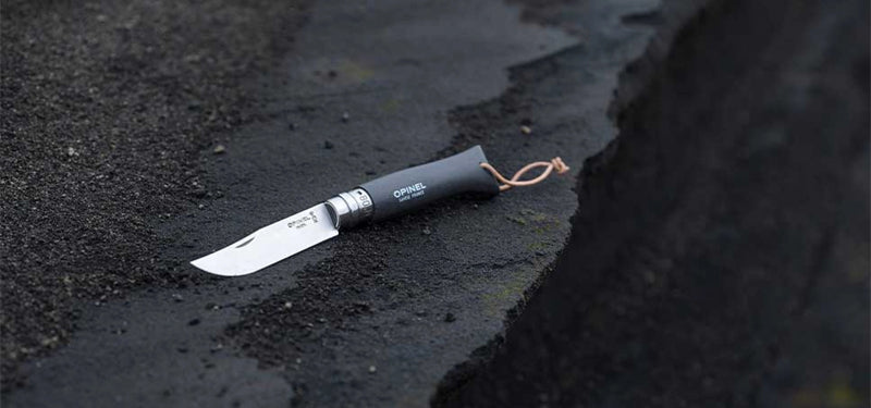 Couteau de poche Opinel Tradition Baroudeur N°08 – Noir brun  NYCTALOPE  