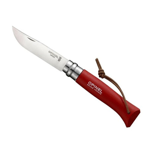 Couteau de poche Opinel Tradition  Baroudeur N°08 – Rouge  NYCTALOPE  