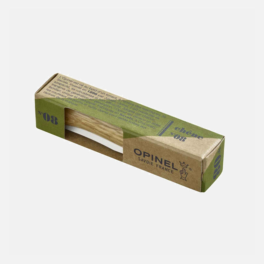 Couteau de poche Opinel Tradition Luxe Inox N°08 – Chêne  NYCTALOPE  