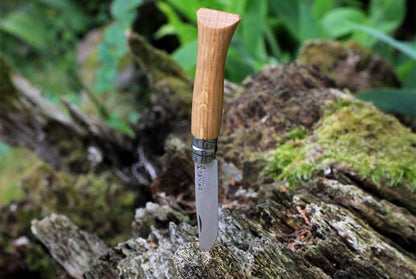 Couteau de poche Opinel Tradition Luxe Inox N°08 – Chêne  NYCTALOPE  