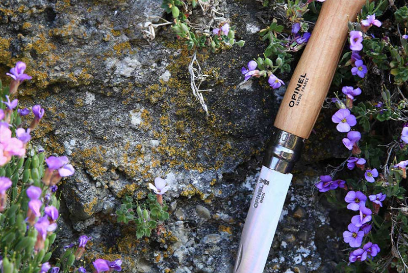 Opinel N°09 Tradition Inox – Couteau de poche pliant - Manche Hêtre - Lame 9 cm  NYCTALOPE  