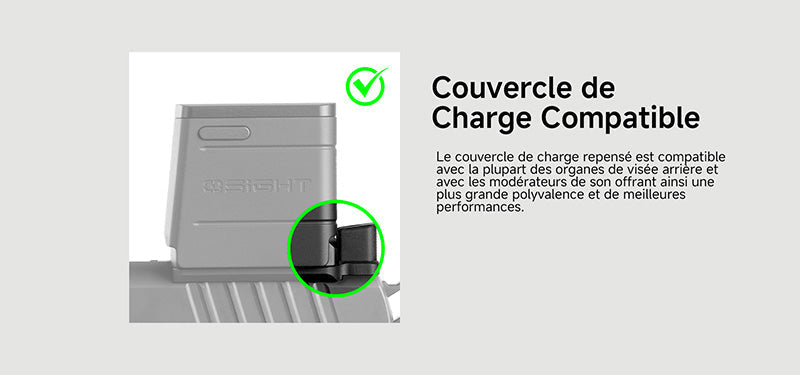 Olight Osight X - Optique Point Vert - 3 MOA Cercle 32 MOA - Empreinte RMR - Chargement Magnétique - Boîtier OAL  NYCTALOPE  