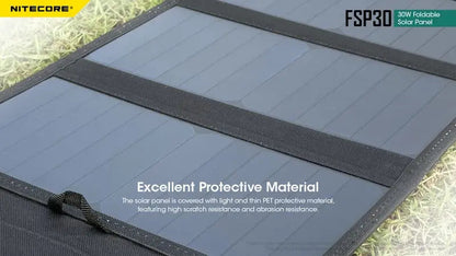 Panneau solaire pliable Nitecore FSP30 - 30W  NYCTALOPE  
