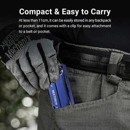 Nextorch Multi Tools Pioneer MT20 - Pince Outils Multifonctions - Bleu  NYCTALOPE  