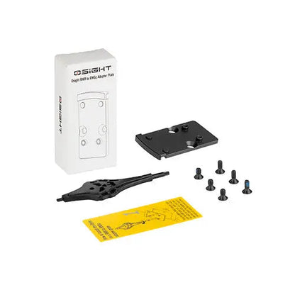 Plaque Adaptatrice Olight Osight RMR vers RMSc - Acier Inoxydable SUS420 - Revêtement PVD - NYCTALOPE