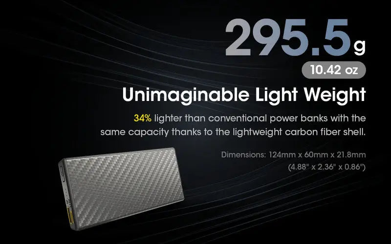 Powerbank Nitecore CARBO 20000 – 20 000mAh  NYCTALOPE  