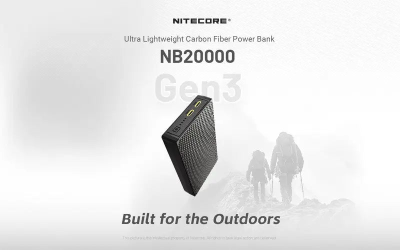 Powerbank Nitecore NB20000 GEN3 - 20 000mAh  NYCTALOPE  